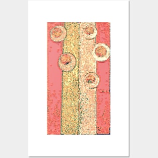 Natural Pink Stripe Posters and Art